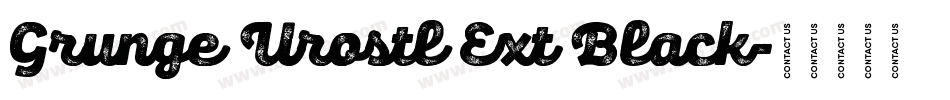 Grunge Urostl Ext Black字体转换